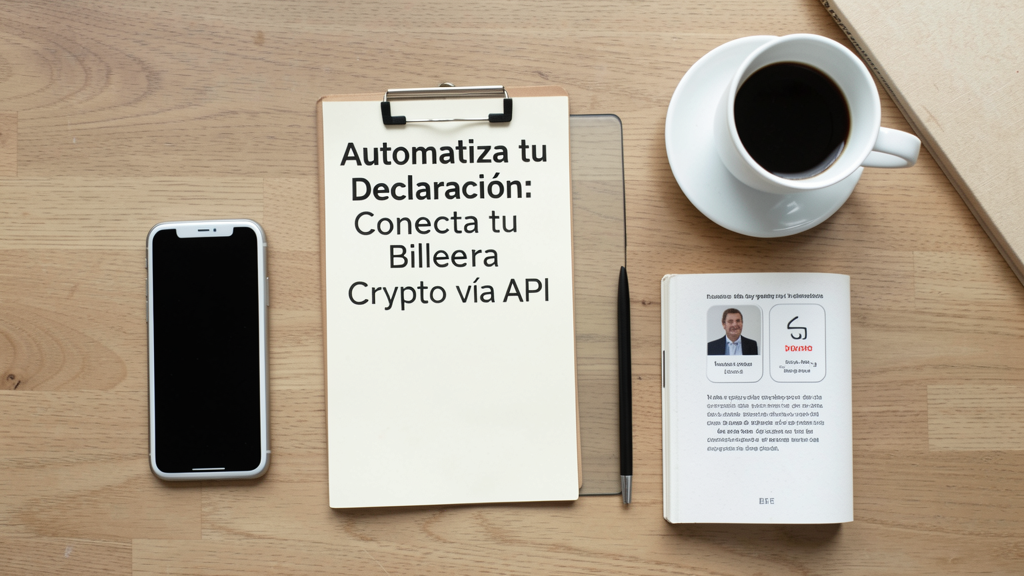 Imagen editorial que ilustra Automatiza tu Declaración: Conecta tu Billetera Crypto vía API