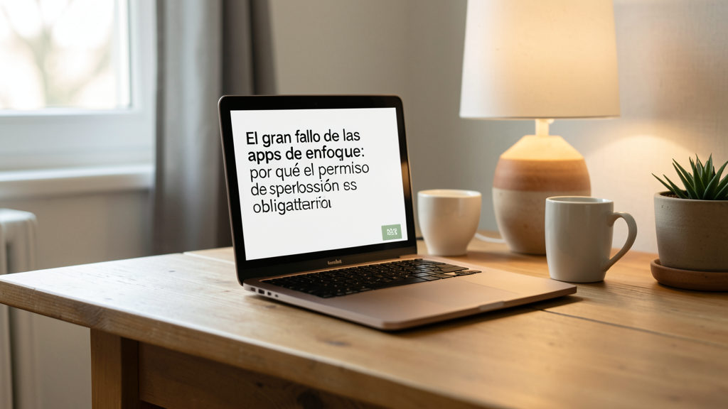 Detalle fotográfico relacionado con El gran fallo de las apps de enfoque: por qué el permiso de superposición es obligatorio