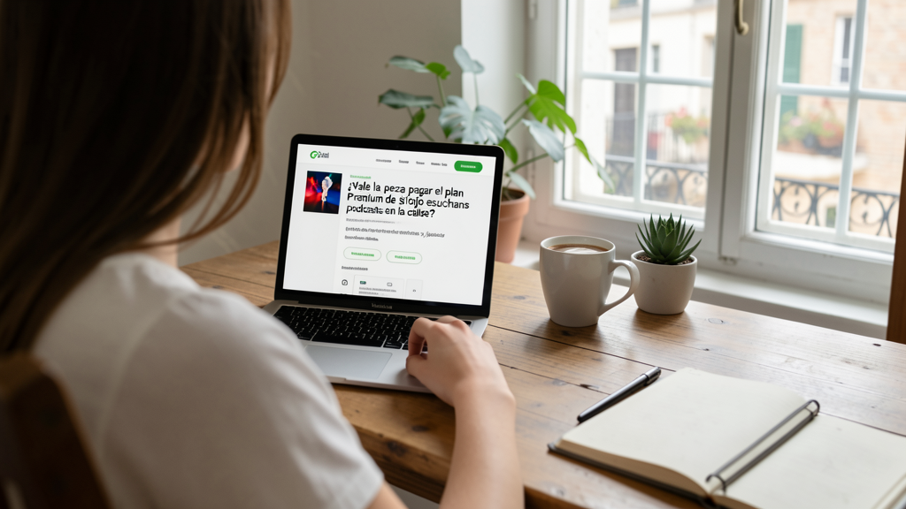 Imagen editorial que ilustra ¿Vale la pena pagar el plan Premium de Spotify si solo escuchas podcasts en la calle?